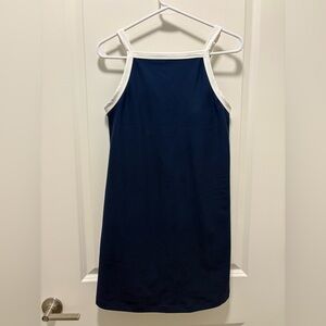 Abercrombie & Fitch YPB Navy Blue Athletic Dress w White Trim and Shorts Size M